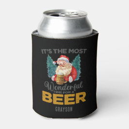 Funny Christmas Wunderbare Zeit für einen Biername Dosenkühler