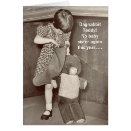 Funny Christmas Wunsch für eine BabySchwester