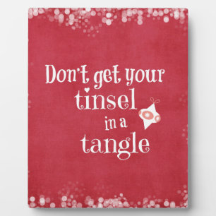 Funny Christmas Zitat Fotoplatte