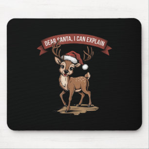 Funny Christmas Zitat - Lieber Weihnachten kann ic Mousepad