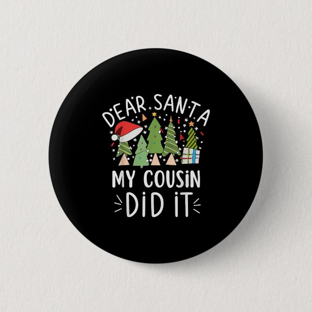 Funny Christmas Zitat Redewendungen Liebe Weihnach Button (Vorderseite)
