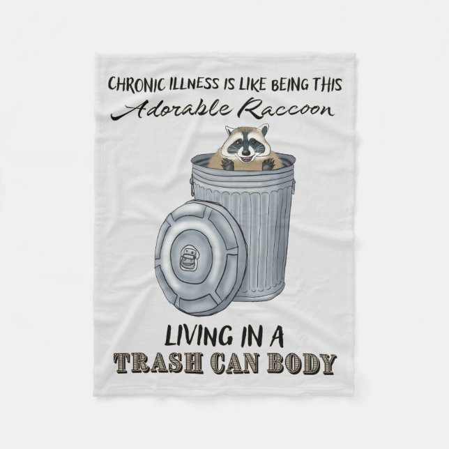 Funny Chronic Illness Gift, Chronic Illness Joke Fleecedecke (Vorderseite)