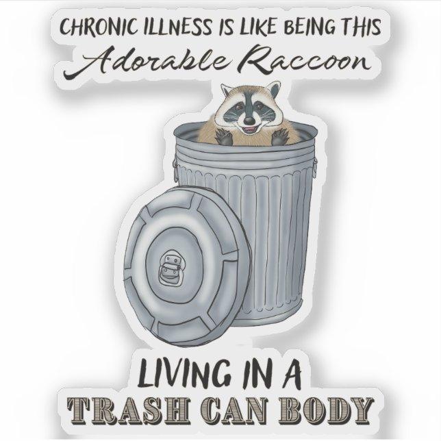 Funny Chronic Illness Sticker Chronic Illness Joke (Vorderseite)
