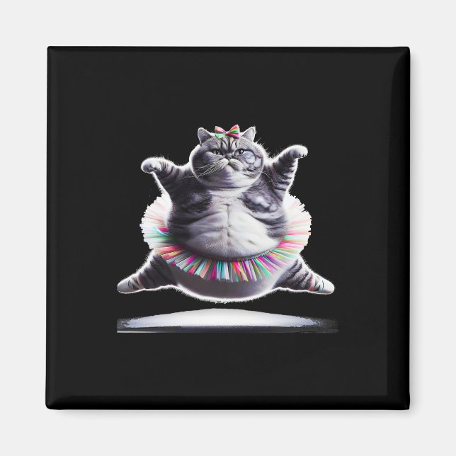 Funny Chub Niedlich Dancing Chat Magnet (Vorne)