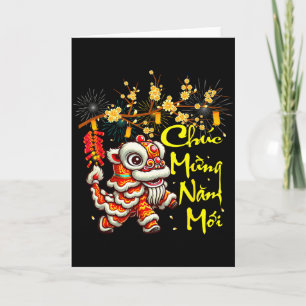Funny Chuc Mung Nam Moi Glückliches Vietnamesische Karte