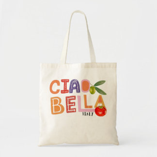 Funny Ciao Bella Sprichwort Italien Garten für Ita Tragetasche