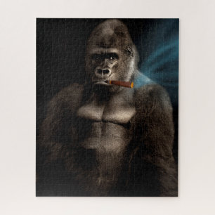 Funny Cigar Rauchen Gorilla Smoker