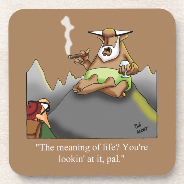 Funny Cigars und Scotch Spaß Untersetzer Set (Vorderseite)