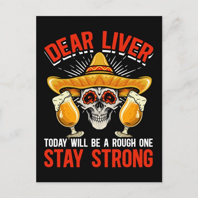 Funny Cinco De Mayo Beer Joke Alcohol Fun Postkarte (Vorderseite)