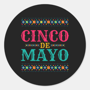 Funny Cinco De Mayo für mexikanisches Party 2 Runder Aufkleber