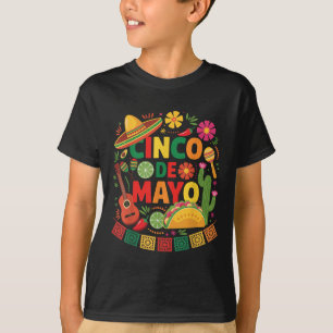 Funny Cinco De Mayo Mexican Sombrero Hat Männer Fr T-Shirt