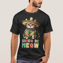 Funny Cinco De Mayo Niedlich mexikanische Katze So T-Shirt