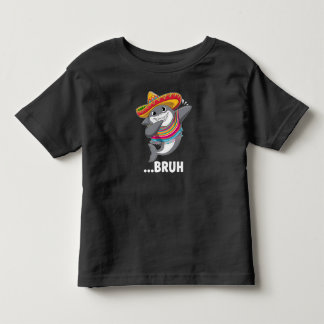 Funny Cinco de Mayo Shark Dabbing Sombrero Kleinkind T-shirt