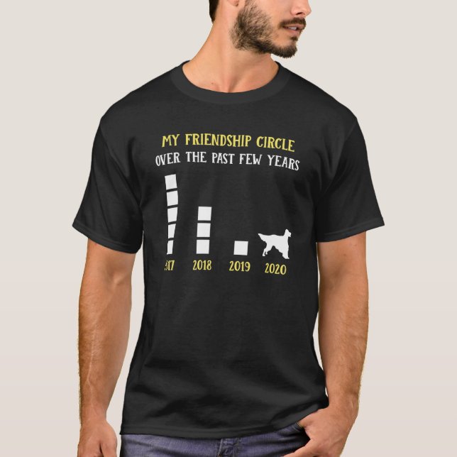 Funny Circle Friendship English Setter Apparel T-Shirt (Vorderseite)
