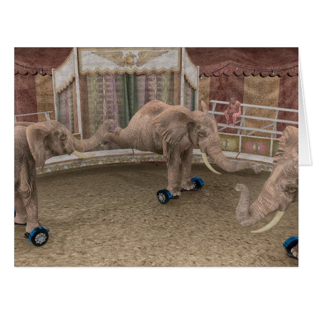 Funny Circus Elephants (Vorderseite (Horizontal))