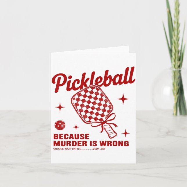 Funny Ckle Ball Outfit Women, Retro Ckleball Dink  Karte (Vorderseite)