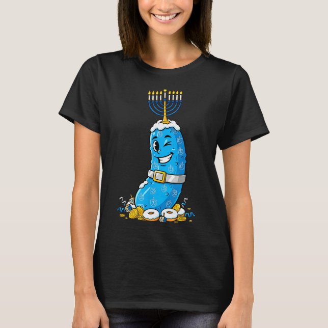 Funny Ckle Dreidel Menorah Hanukkah Kids Womens Me T-Shirt (Vorderseite)