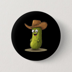 Funny Ckle in Cowboy-Hutkostüm für Jungen und Mädc Button