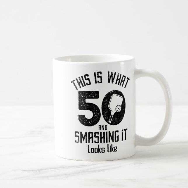 Funny Ckleball 50th Birthday 50 Years Old Love Ckl Kaffeetasse (Rechts)