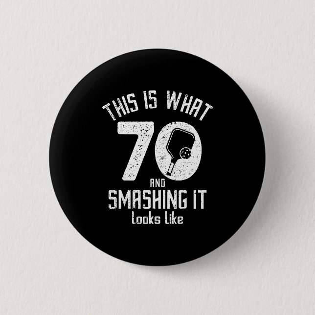 Funny Ckleball 70th Birthday 70 Years Old Love Ckl Button (Vorderseite)