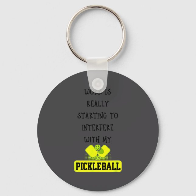 Funny Ckleball Work Quote Ckleball Lover Office Jo Schlüsselanhänger (Vorderseite)