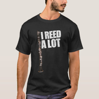 Funny Clarinet Puff I Reed Lesen Sie ein viel Klar T-Shirt