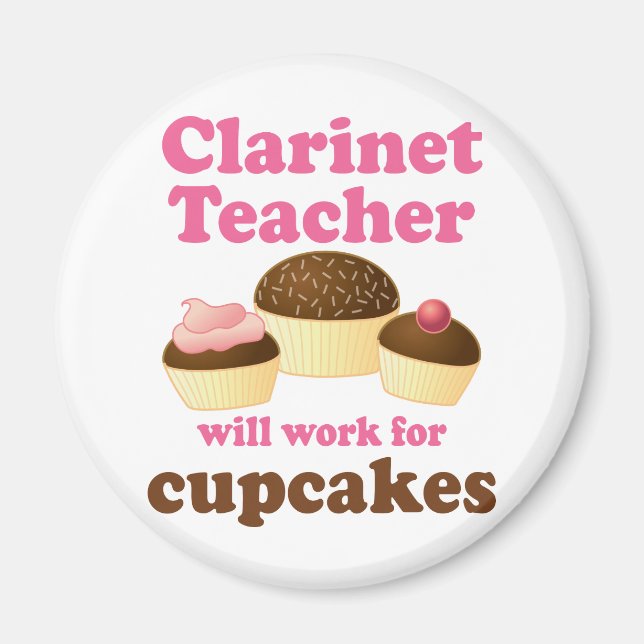 Funny Clarinet Teacher Magnet (Vorne)