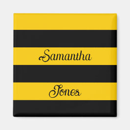 Funny Classic Bumble Bee Stripes Striptester Magnet