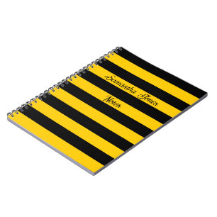 Funny Classic Bumble Bee Stripes Striptester Notizblock
