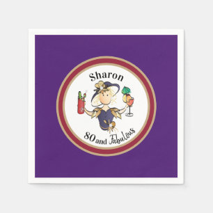 Funny Classy Sassy Personalisiert Name und Alter Serviette