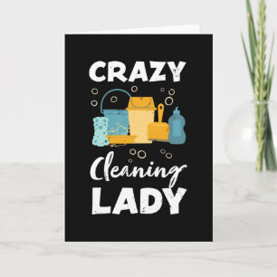 Funny Cleaner Housekeeper Geschenk Karte