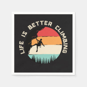 Funny Climbing Serviette
