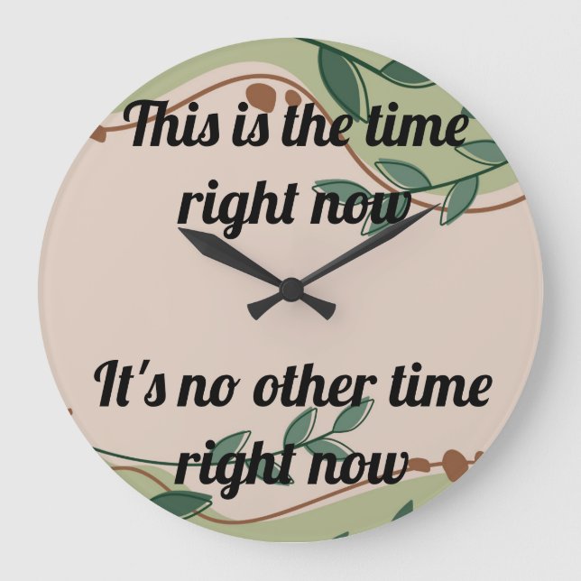 Funny Clock Große Wanduhr (Vorderseite)