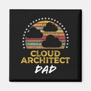 Funny Cloud Architecture Vater, Tech Zitat aus dem Magnet