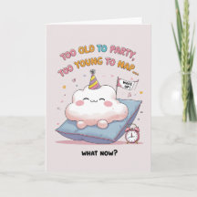 Funny Cloud zu alt zum Party, zu jung zum Nickerch