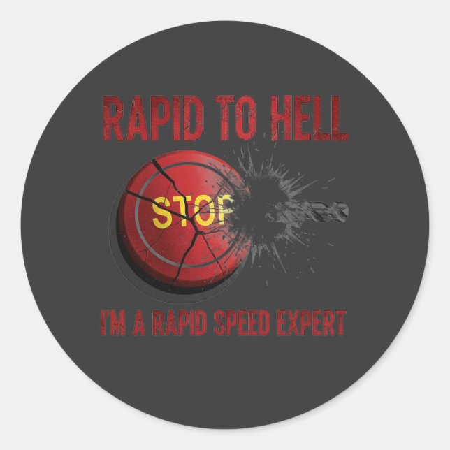 Funny CNC Machinist Round Vinyl Sticker (Devant)