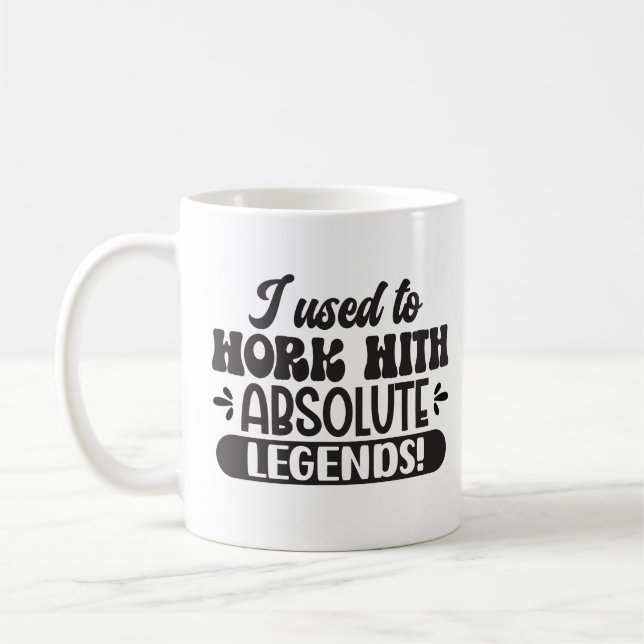 Funny Co-Worker Verlasse für einen neuen Arbeitspl Kaffeetasse (Links)