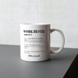 Funny Co-worker work Bestie Gift Kaffeetasse<br><div class="desc">Funny Co-worker work bestie Geschenk Kaffee Tasse. Das wird sicherstellen,  dass Ihr Kollege lacht! Personalisieren / personalisieren Sie mit Ihren eigenen Namen,  um es zu einem einzigartigen Geschenk zu machen</div>