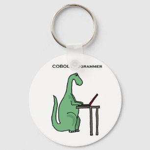 Funny COBOL Programmer Dinosaur Schlüsselanhänger