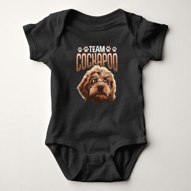 Funny Cockapoo Lover Dog Paw Süße Tier Baby Strampler (Vorderseite)