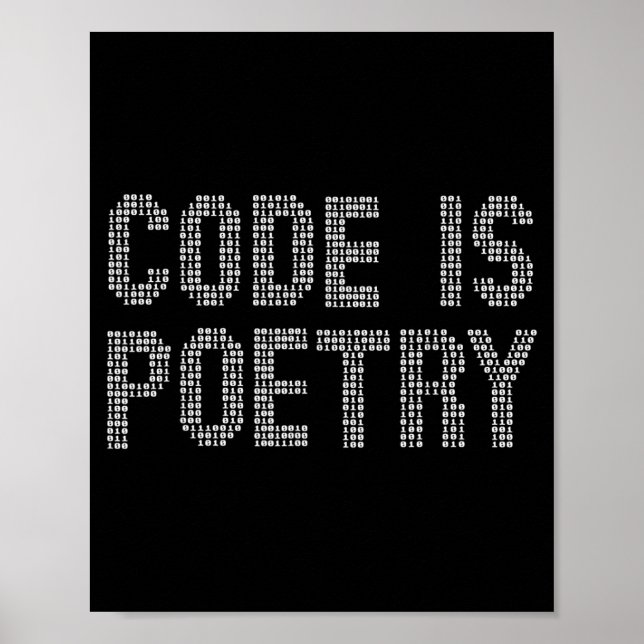 Funny Code Is Etry Saying Quote Programer Gift  Poster (Vorne)