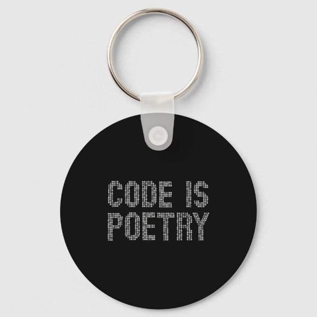 Funny Code Is Etry Saying Quote Programer Gift  Schlüsselanhänger (Vorderseite)