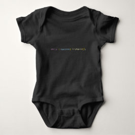 Funny Coder Baby Shower Gift | Try Again Infant Strampler