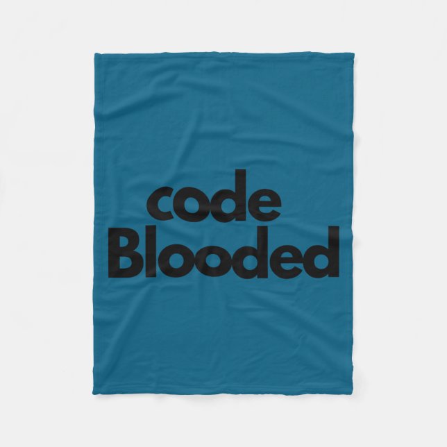 Funny Coder Computer Programmer  Fleecedecke (Vorderseite)