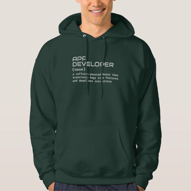 Funny Coding Definition - App Developer Hoodie (Vorderseite)