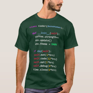 Funny Coding Python Class isst Code Sleep T-Shirt