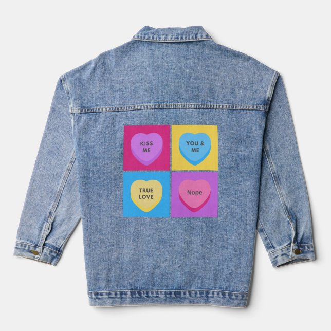 Funny Coeurs de bonbons Anti Valentines Day (Verso)