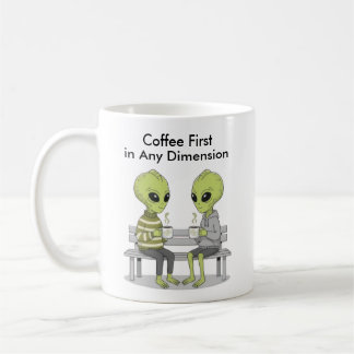 Funny Coffee and Aliens Kaffeetasse