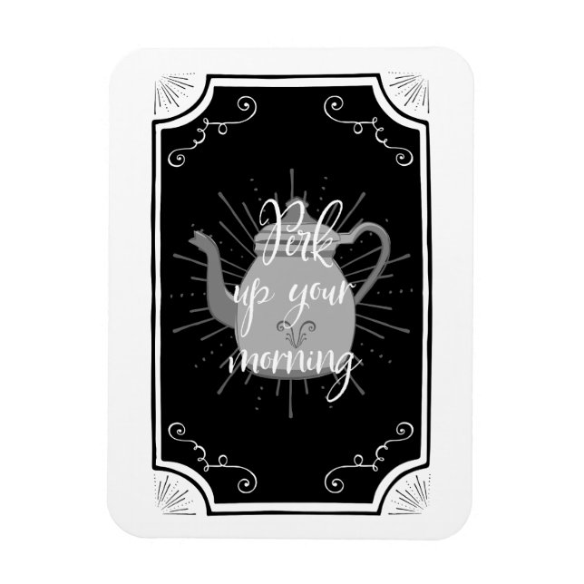 Funny Coffee Antique Kitchen Zeichen Magnet (Vertikal)