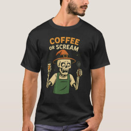 Funny Coffee Halloween T - Shirt